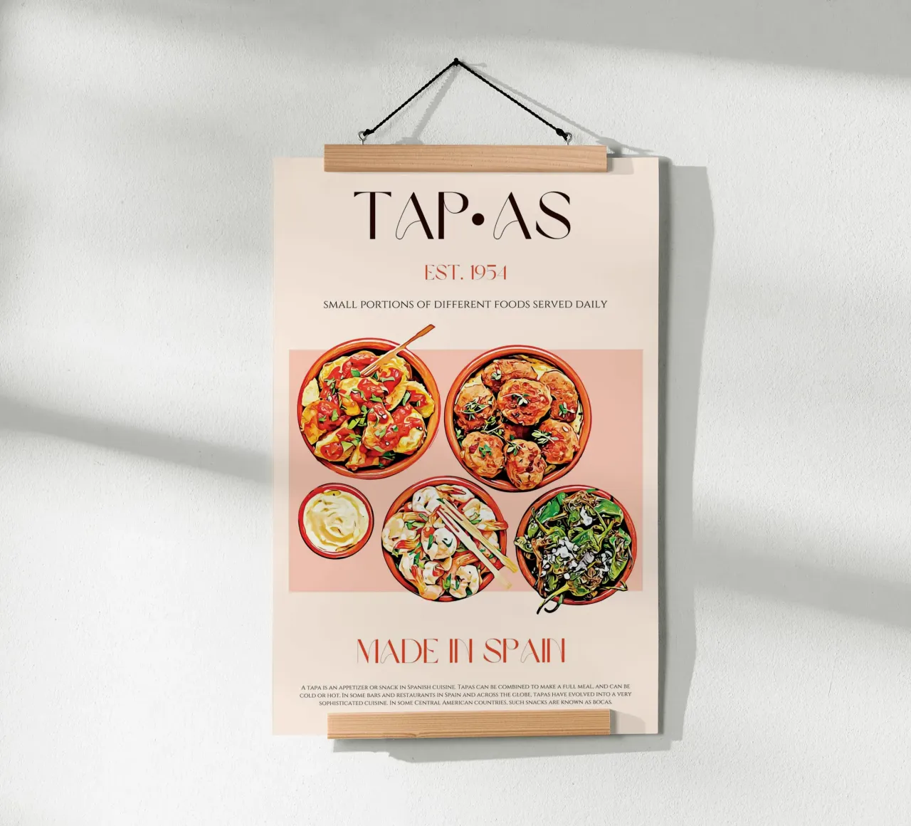 Tapas Print poster by KOKRPrints