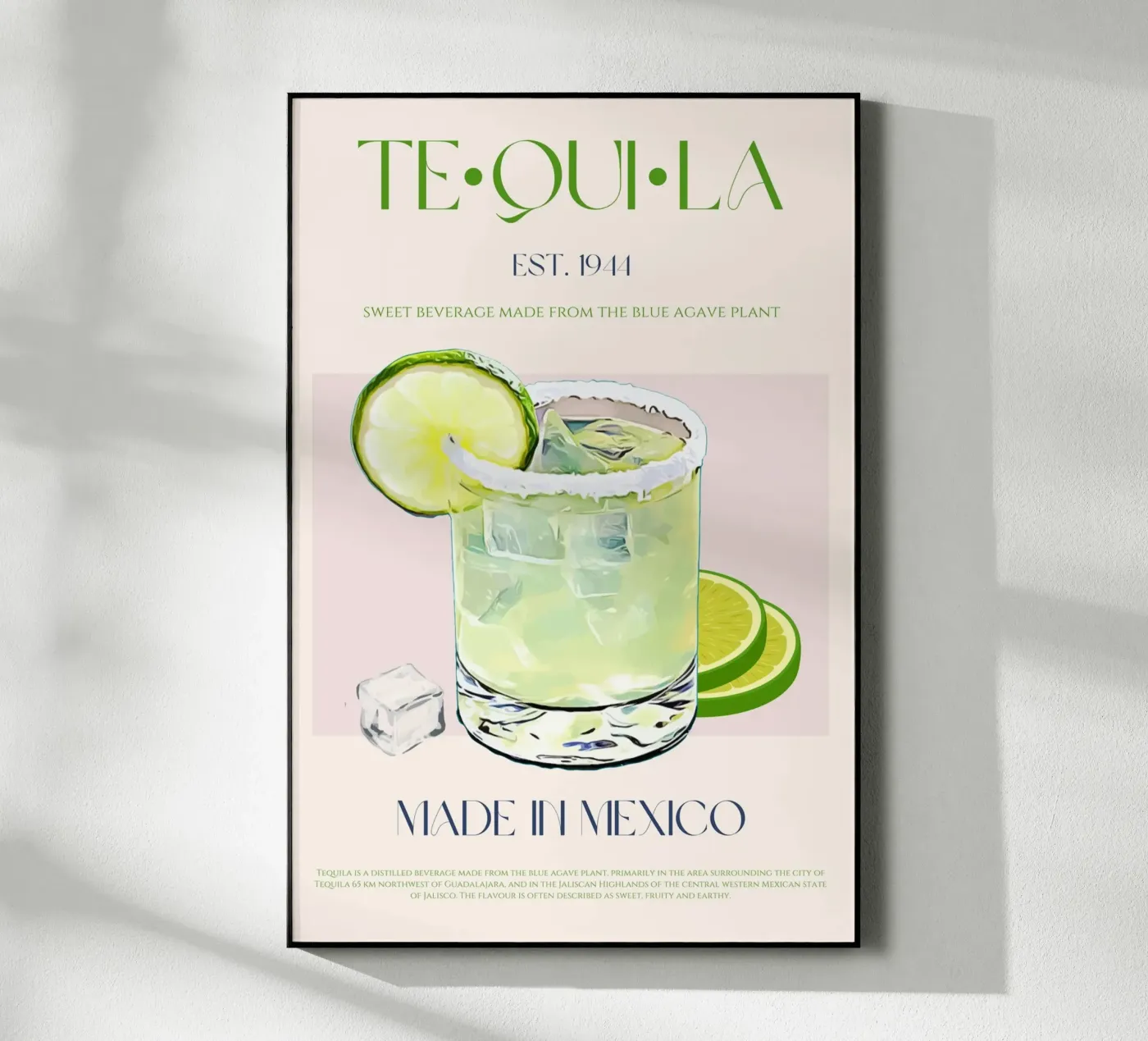 Tequila afdrukken acryl van KOKRPrints