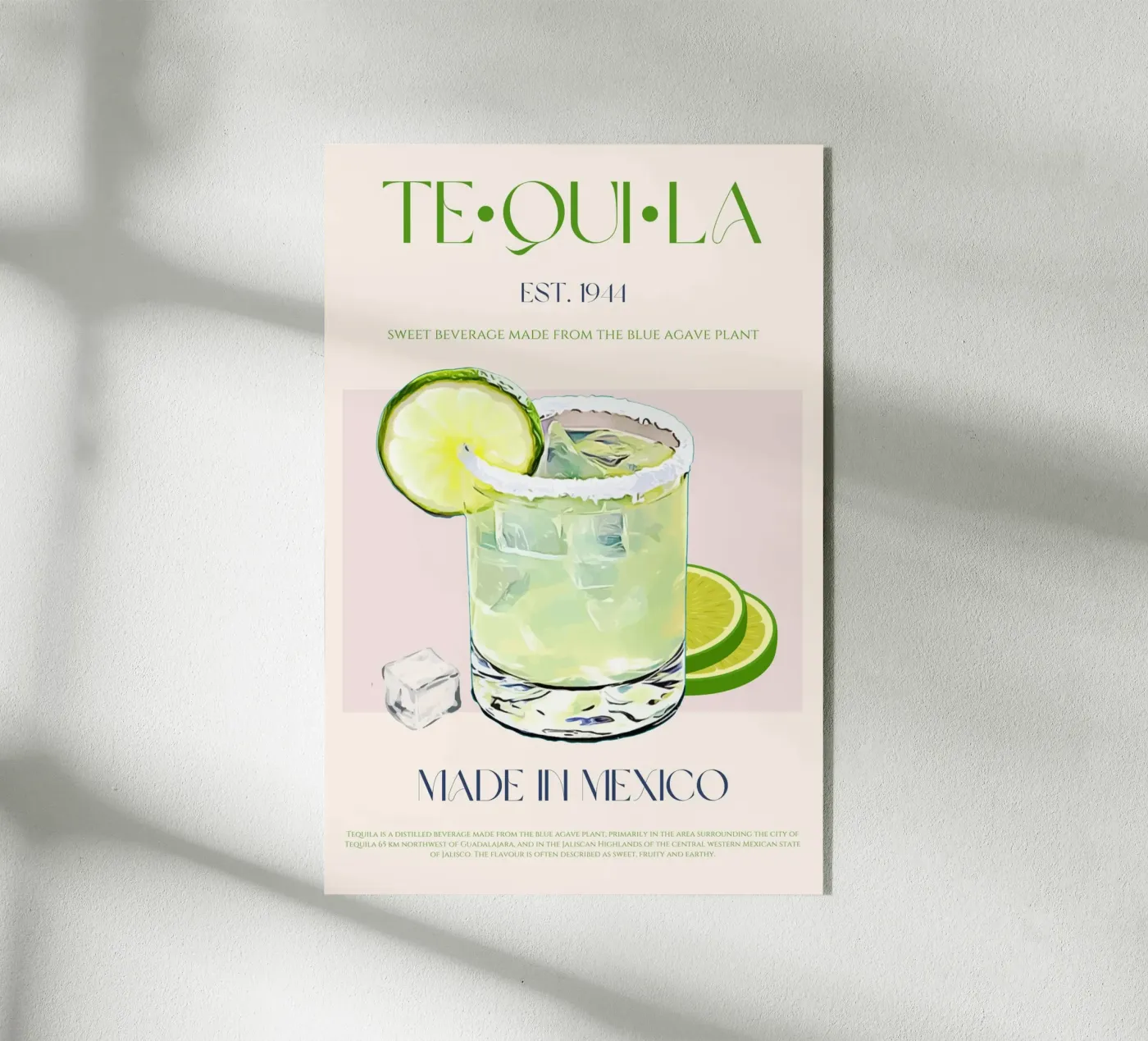 Tequila afdrukken acryl van KOKRPrints