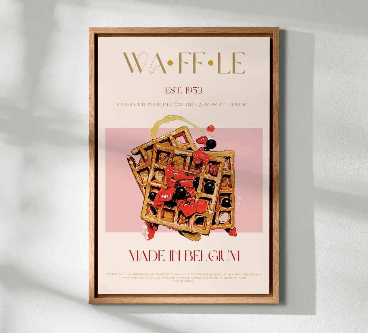 Waffle Print canvas by KOKRPrints