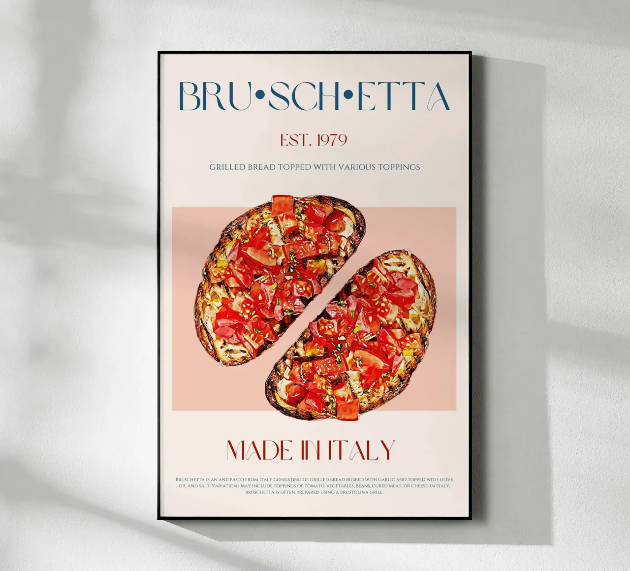 Bruschetta Print acrylic glass by KOKRPrints