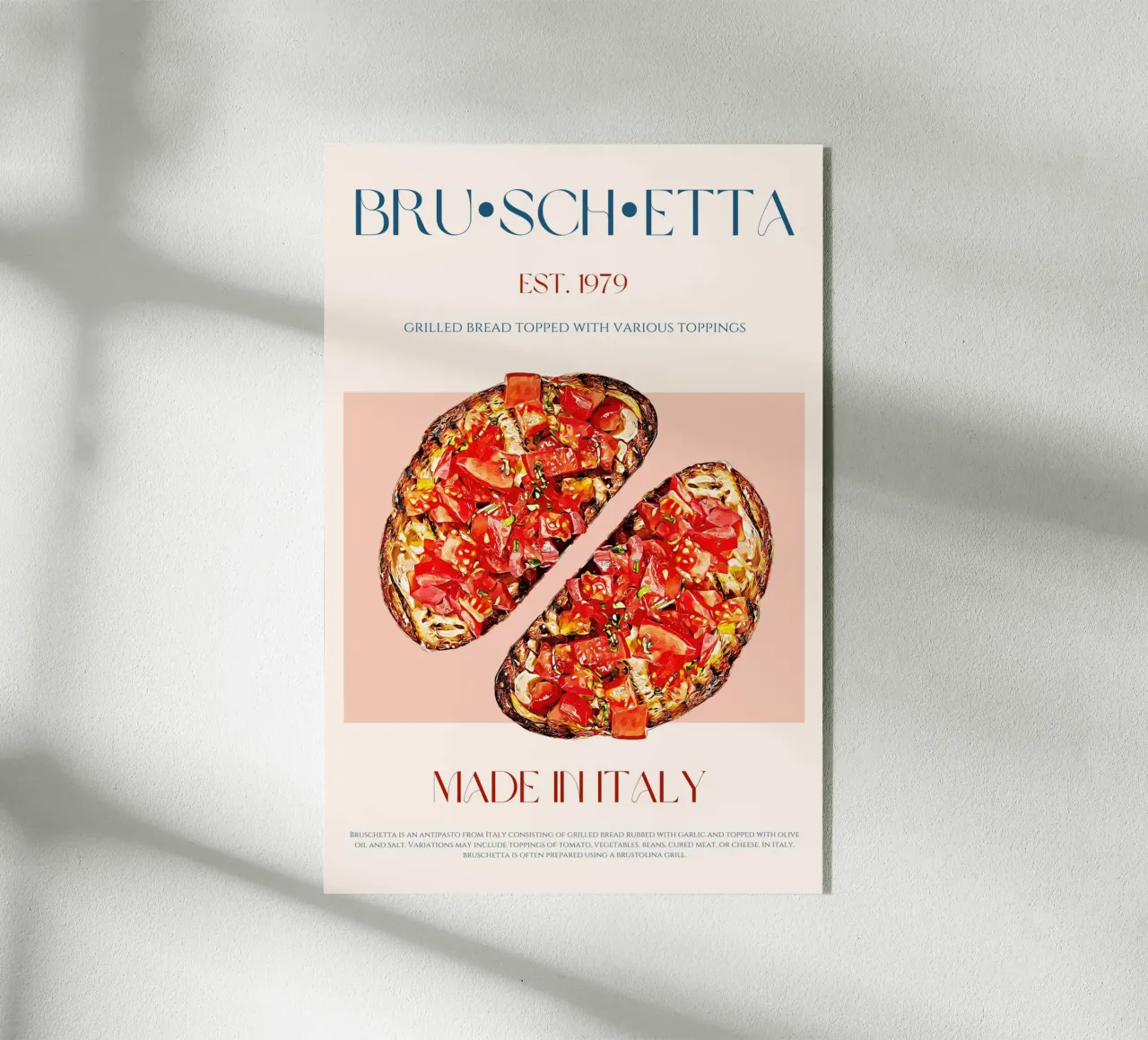 Bruschetta Print acrylic glass by KOKRPrints