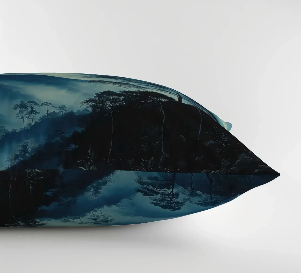Mist emerge 4 - teal, icon cuscino da The Quiet Senju