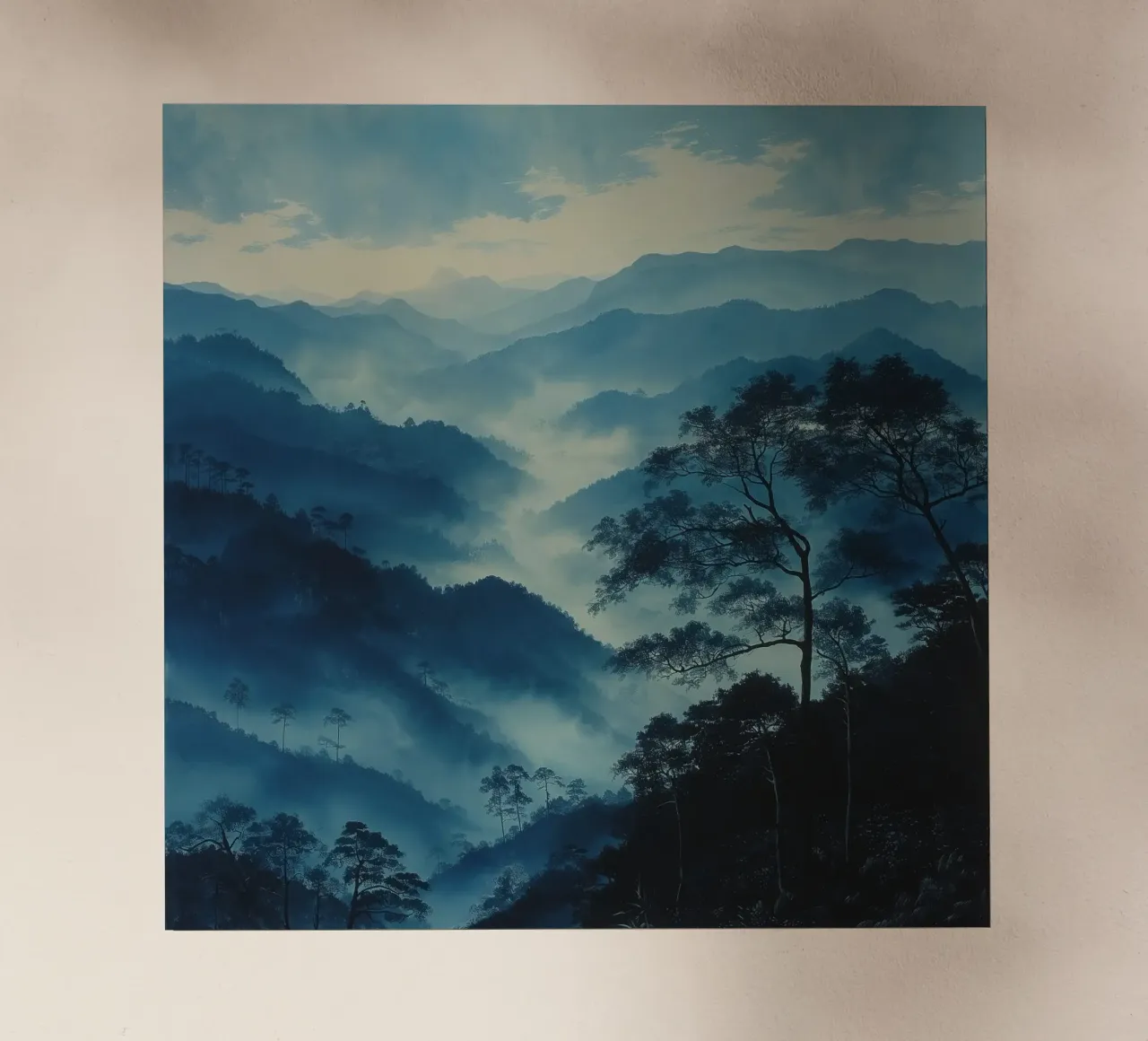 Mist emerge 4 - teal, icon pellicola backlit da The Quiet Senju