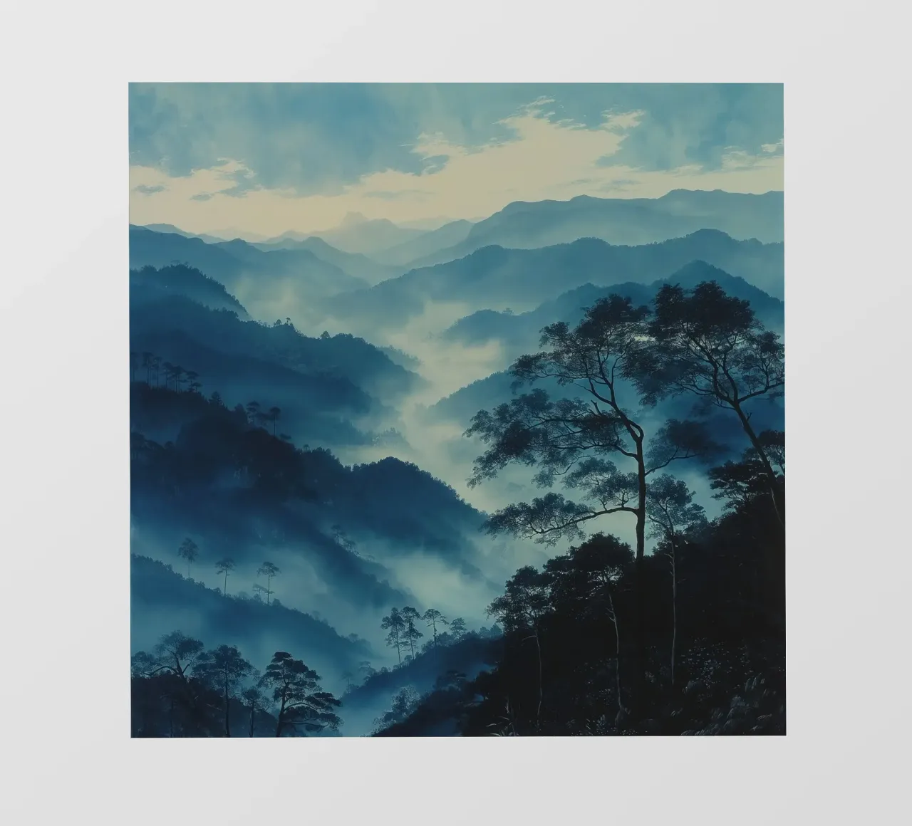 Mist emerge 4 - teal, icon pellicola backlit da The Quiet Senju