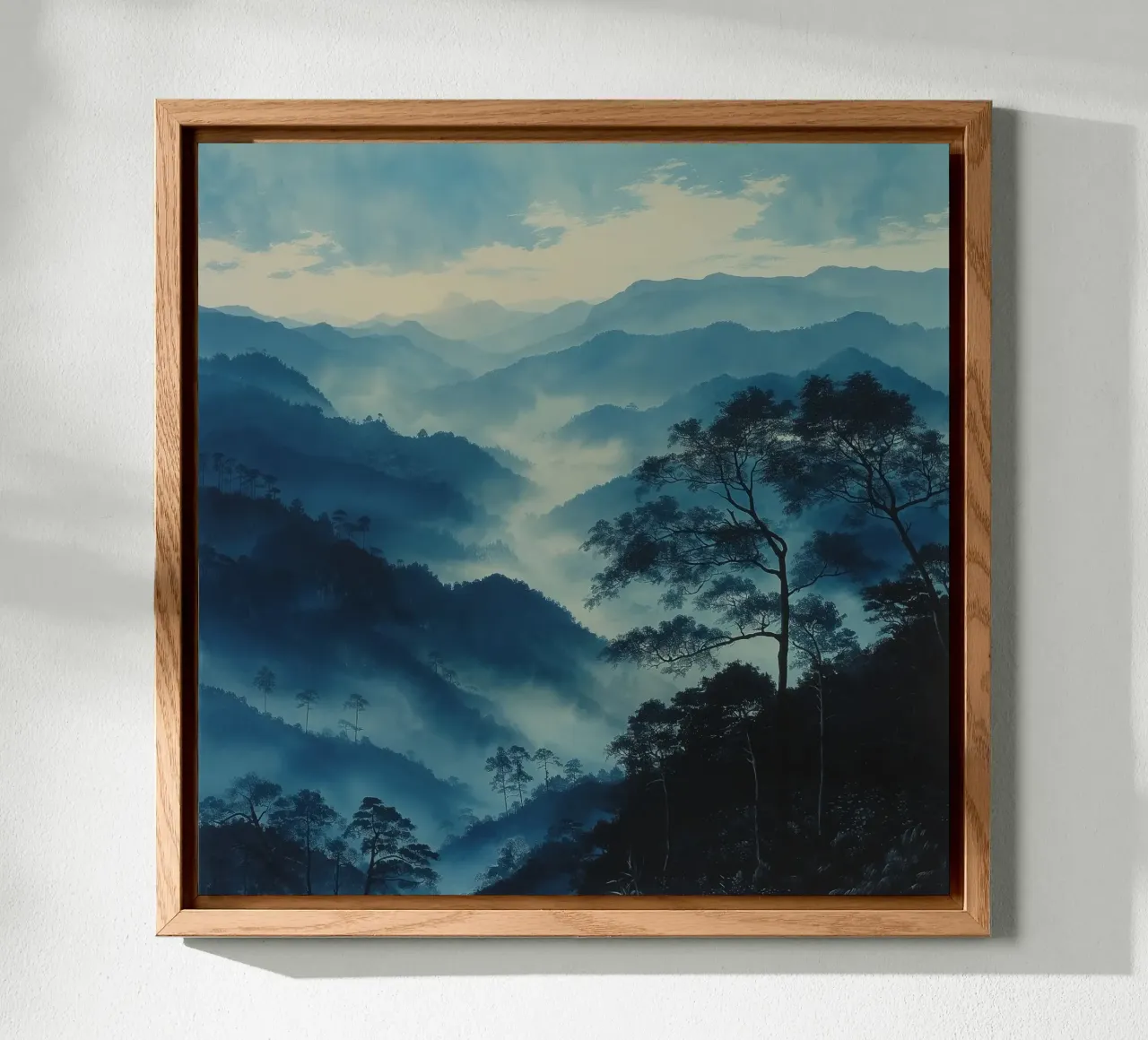 Mist emerge 4 - teal, icon alluminio dibond da The Quiet Senju