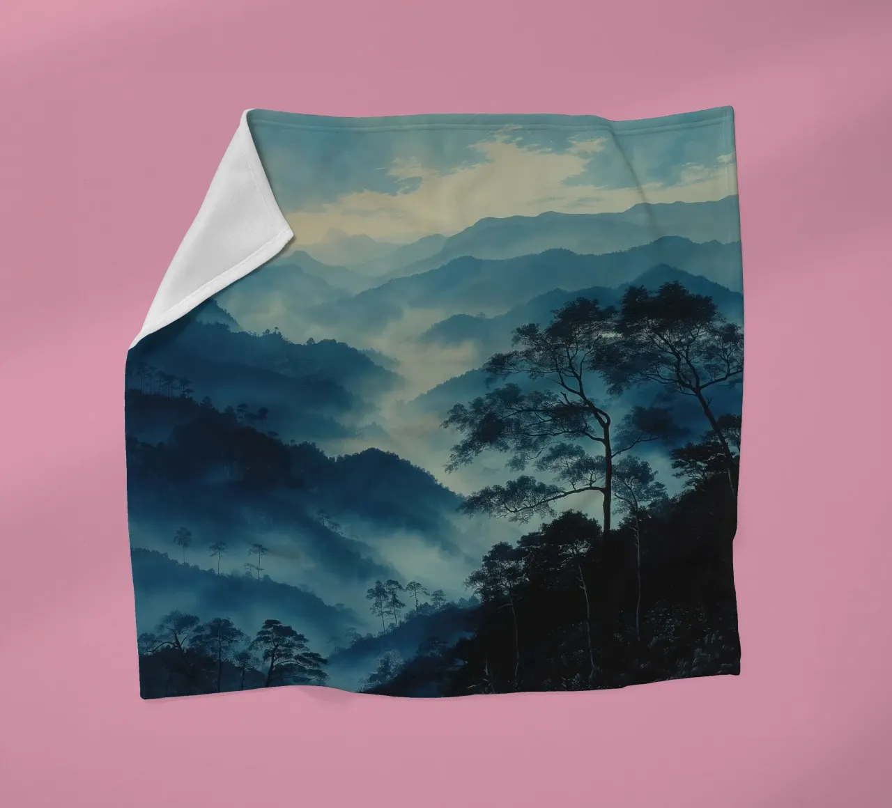 Mist emerge 4 - teal, icon coperta in pile da The Quiet Senju