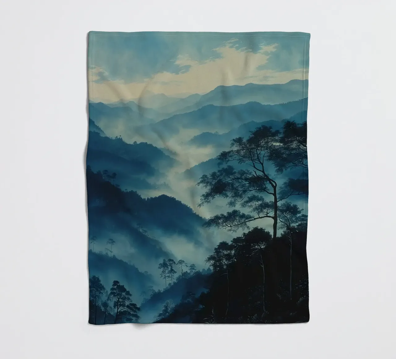 Mist emerge 4 - teal, icon coperta in pile da The Quiet Senju