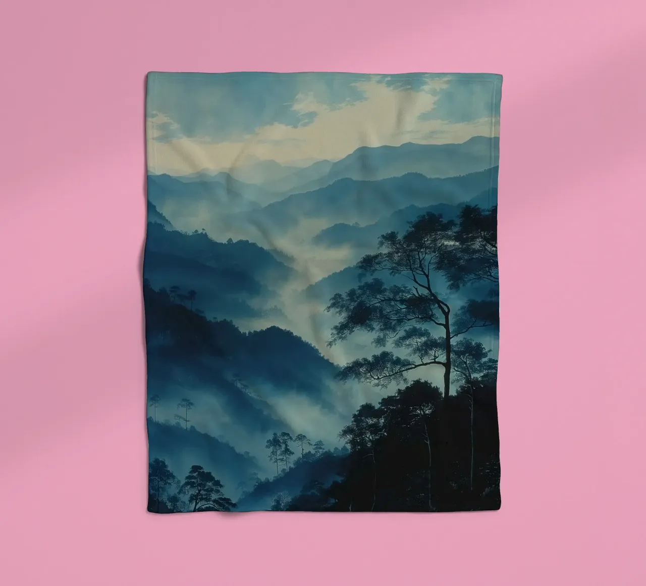 Mist emerge 4 - teal, icon coperta in pile da The Quiet Senju