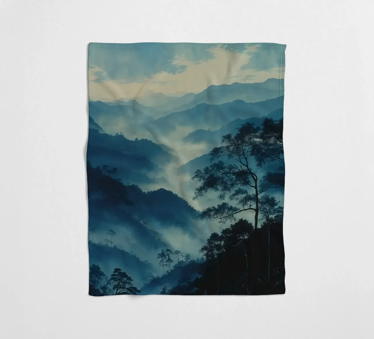 Mist emerge 4 - teal, icon coperta in pile da The Quiet Senju