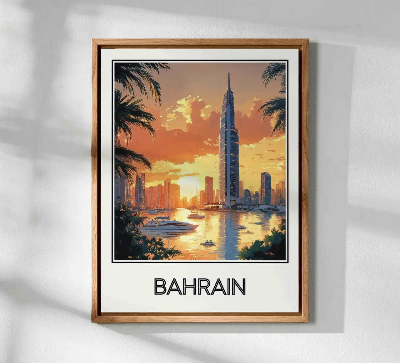 Manifesto del Bahrein alluminio dibond da Frame the World