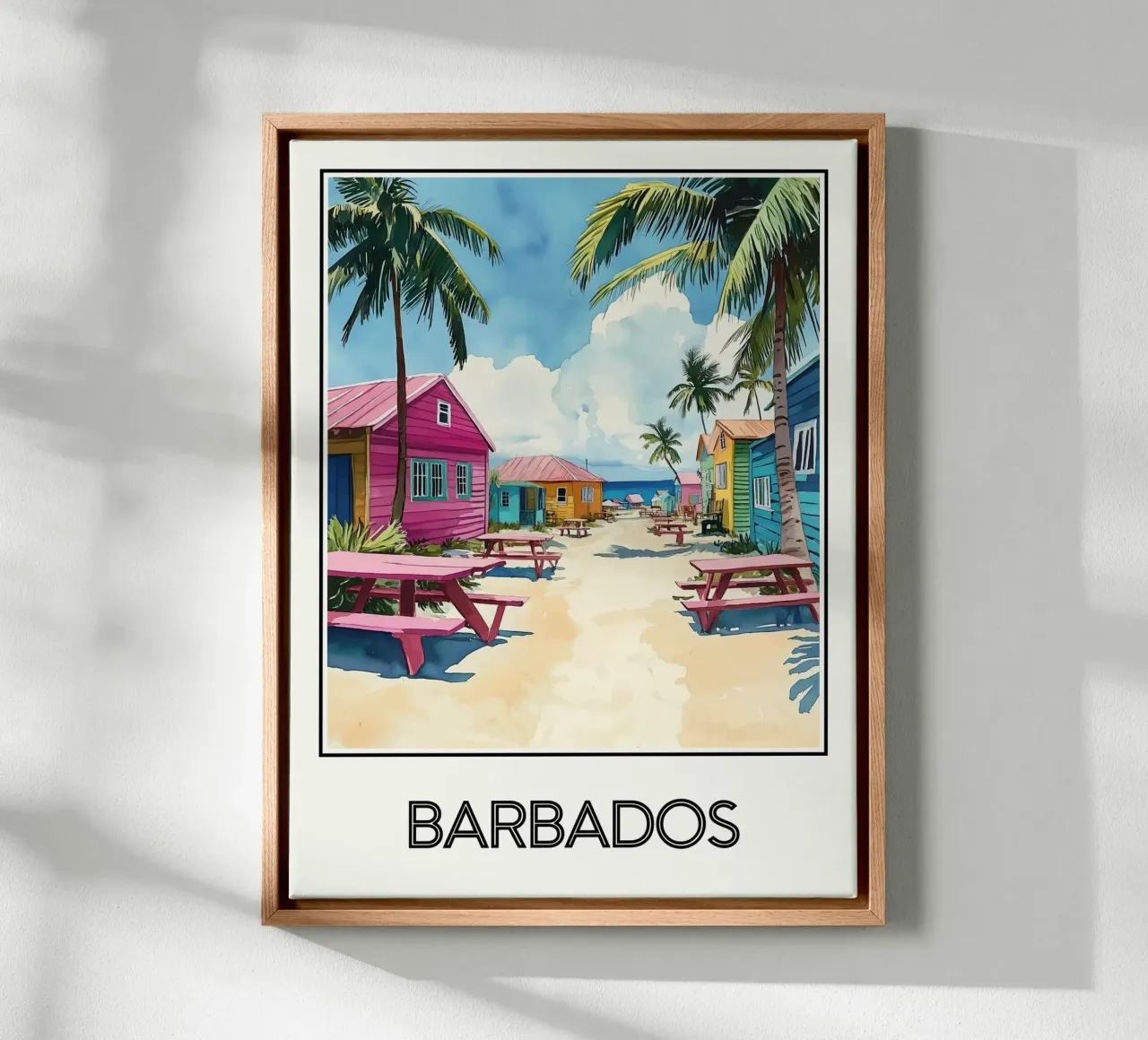 La Barbade tela con Cornice a cassetta da Frame the World