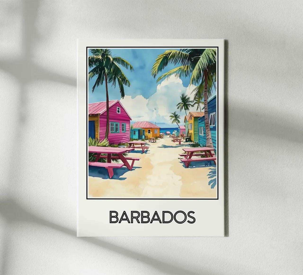 La Barbade tela con Cornice a cassetta da Frame the World