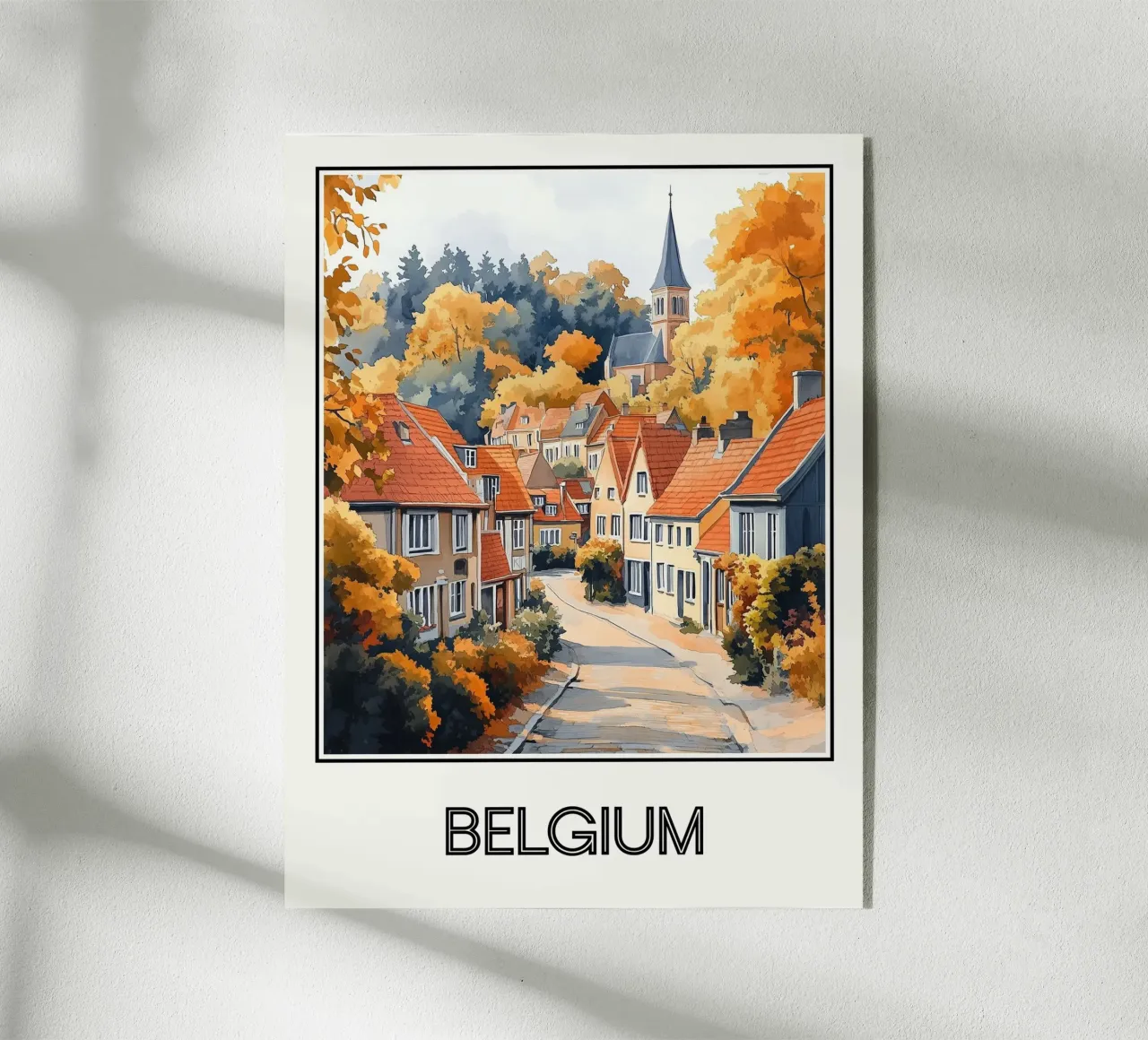 Manifesto del Belgio plexiglass da Frame the World