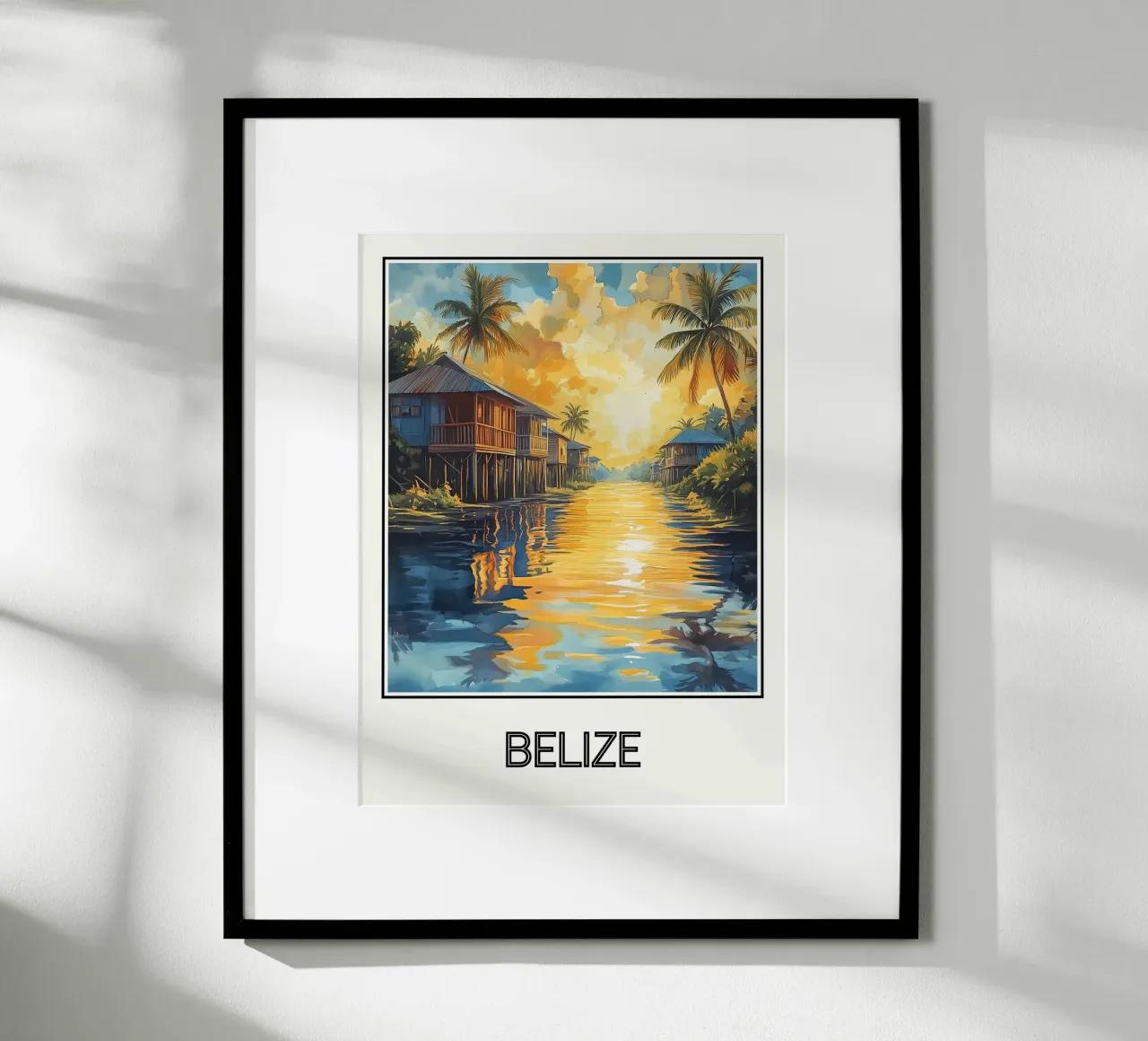 Belize poster da Frame the World