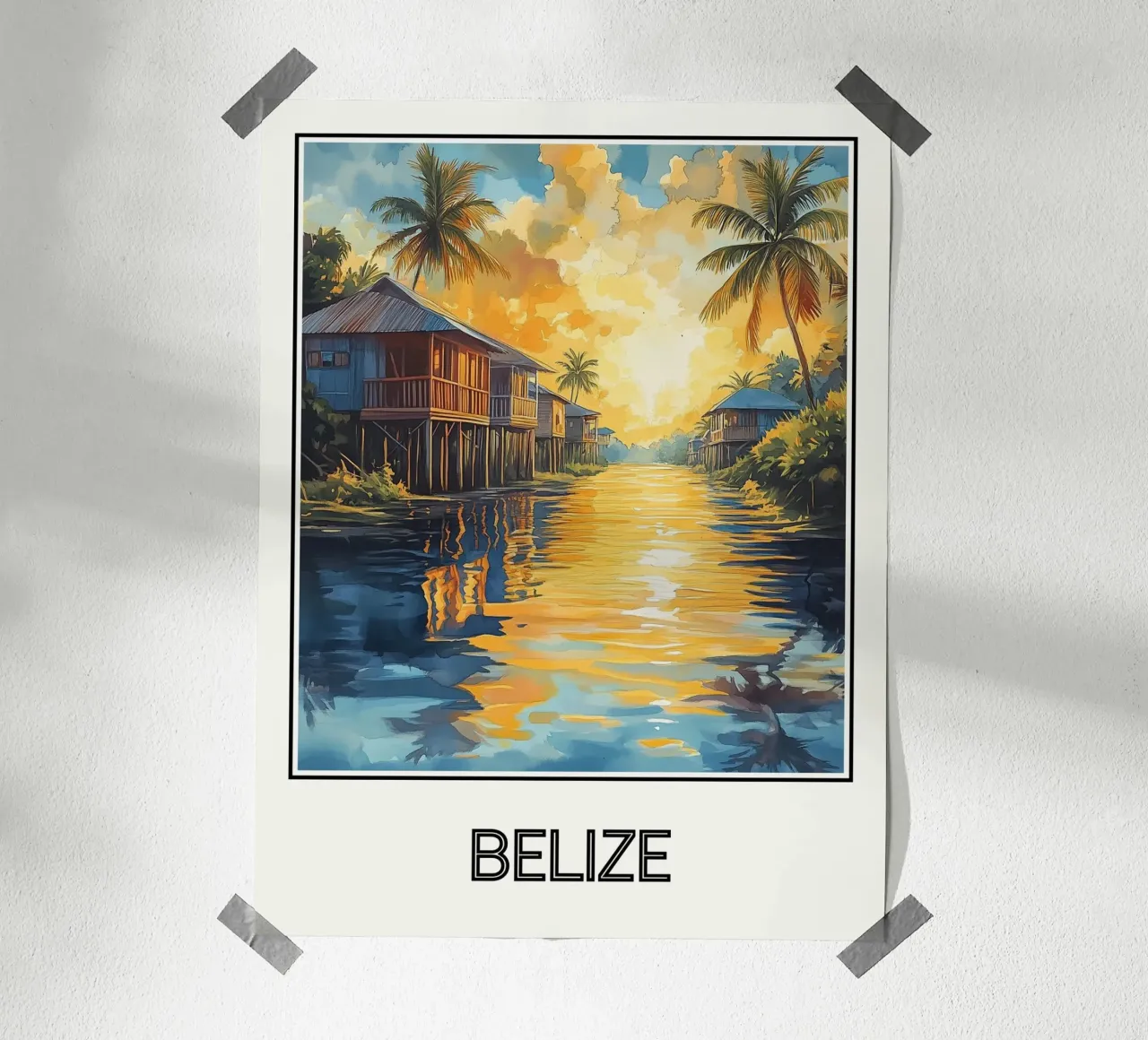 Belize poster da Frame the World