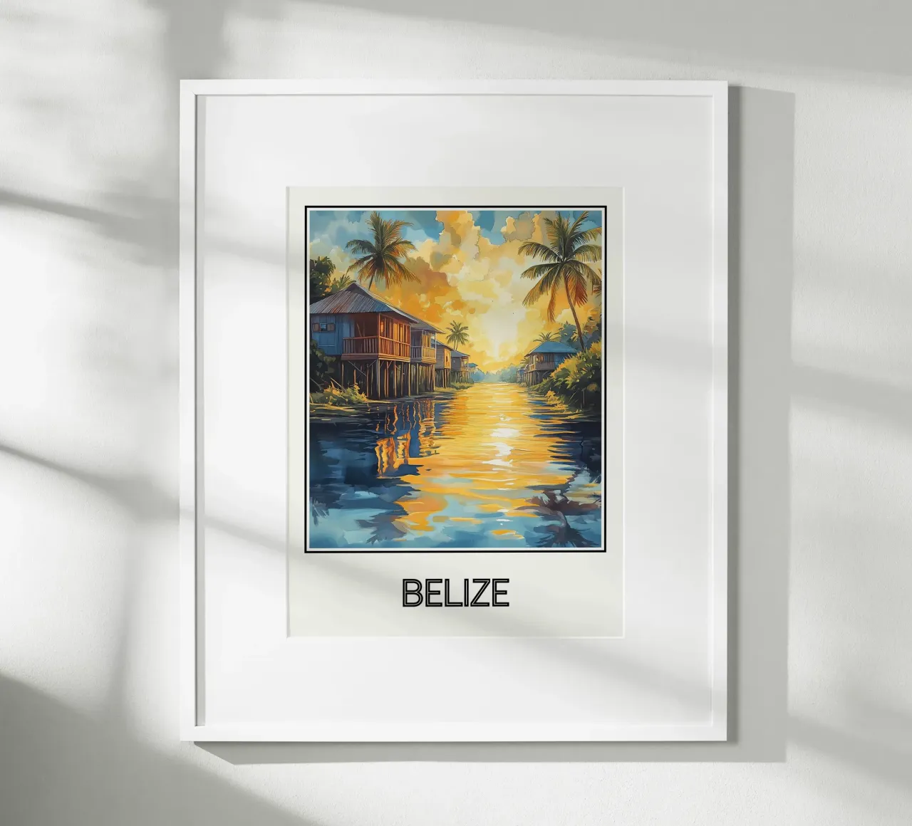 Belize poster da Frame the World