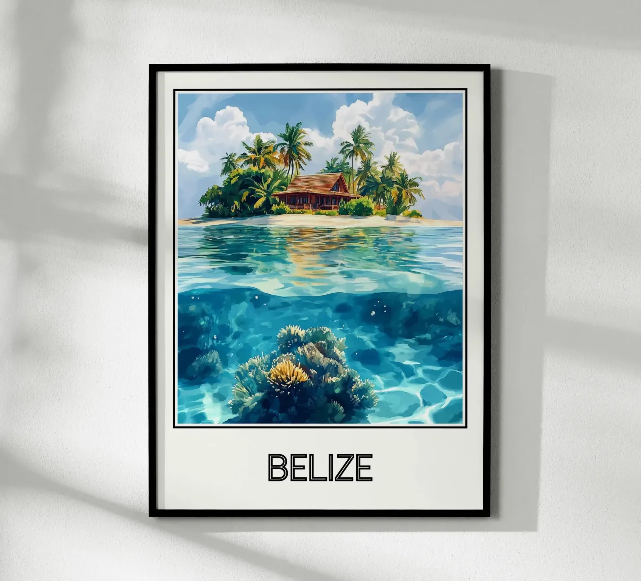 Belize poster da Frame the World