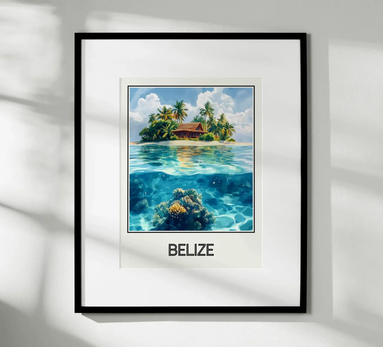 Belize poster da Frame the World