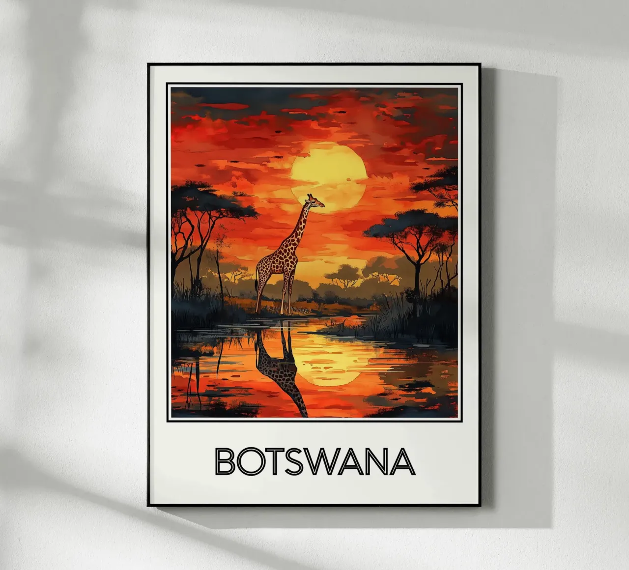Affiche Botswana plexiglass da Frame the World
