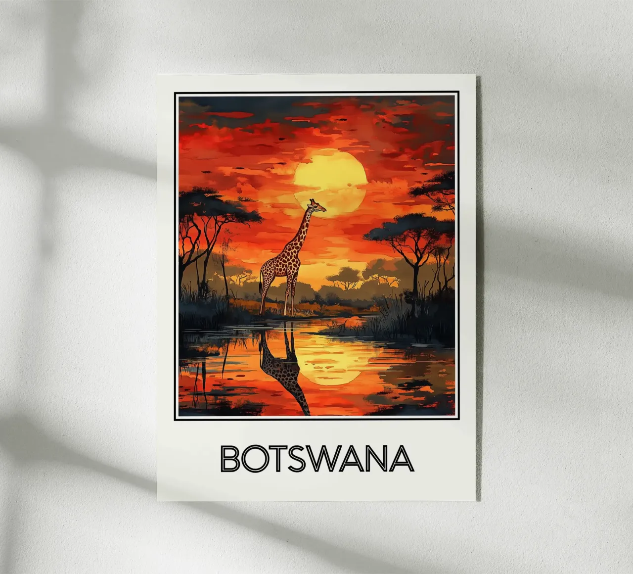 Affiche Botswana plexiglass da Frame the World