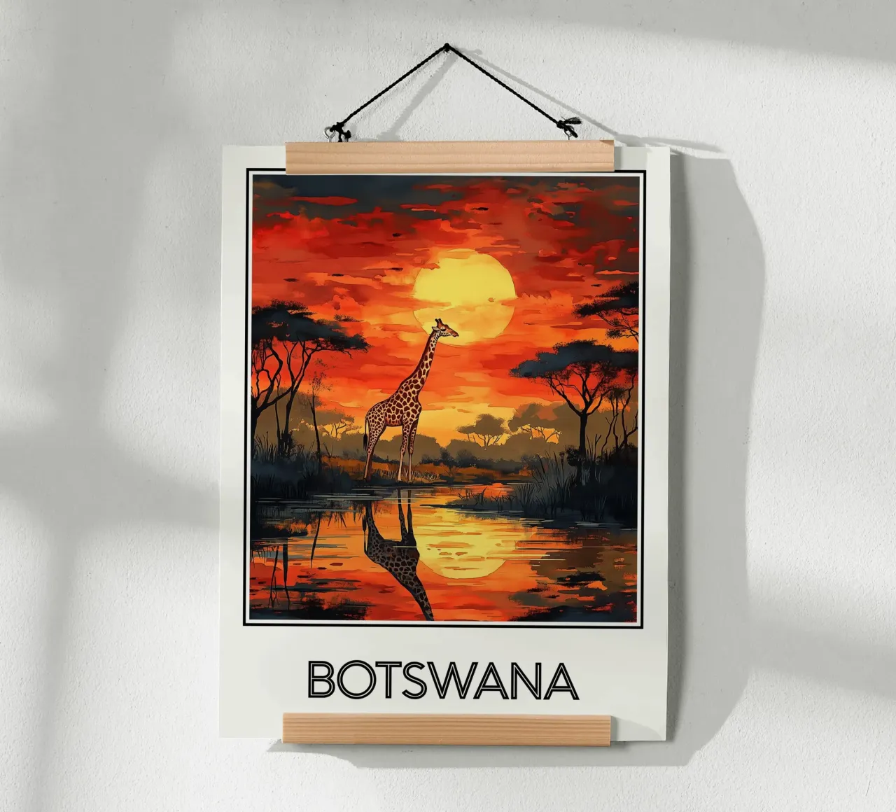 Botswana poster da Frame the World