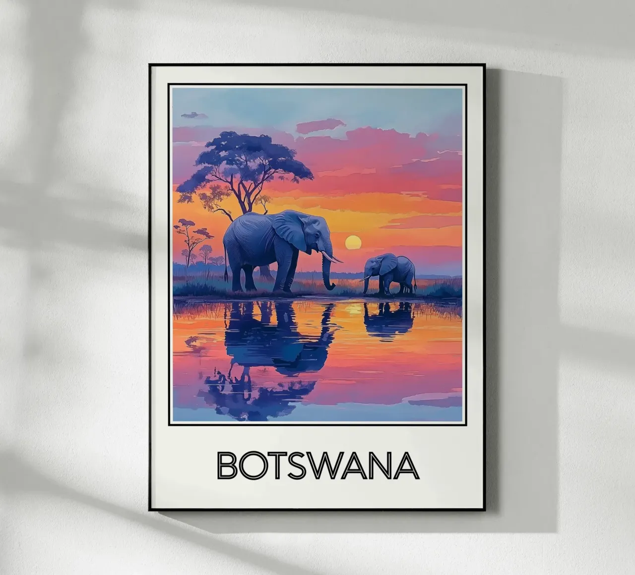 Affiche Botswana plexiglass da Frame the World