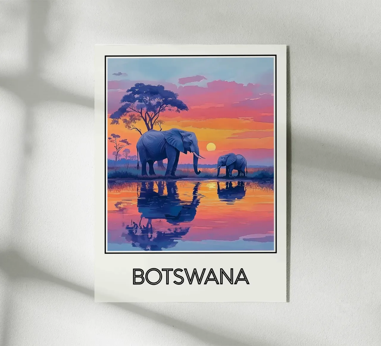 Affiche Botswana plexiglass da Frame the World