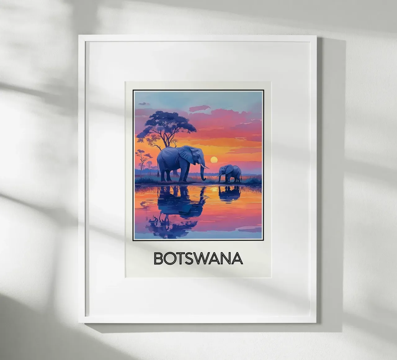 Affiche Botswana poster da Frame the World