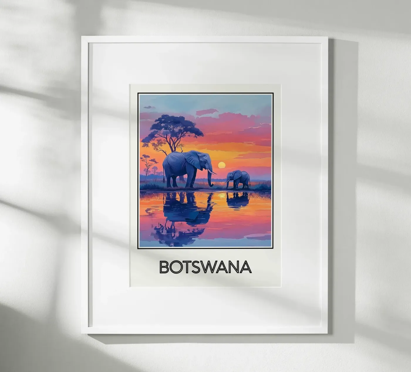 Affiche Botswana poster de Frame the World