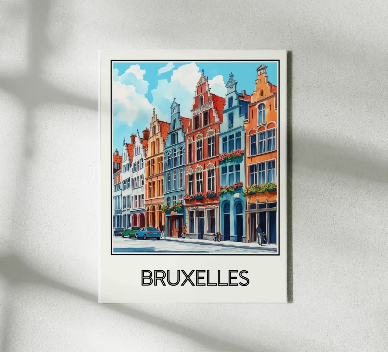 Bruxelles tela con Cornice a cassetta da Frame the World