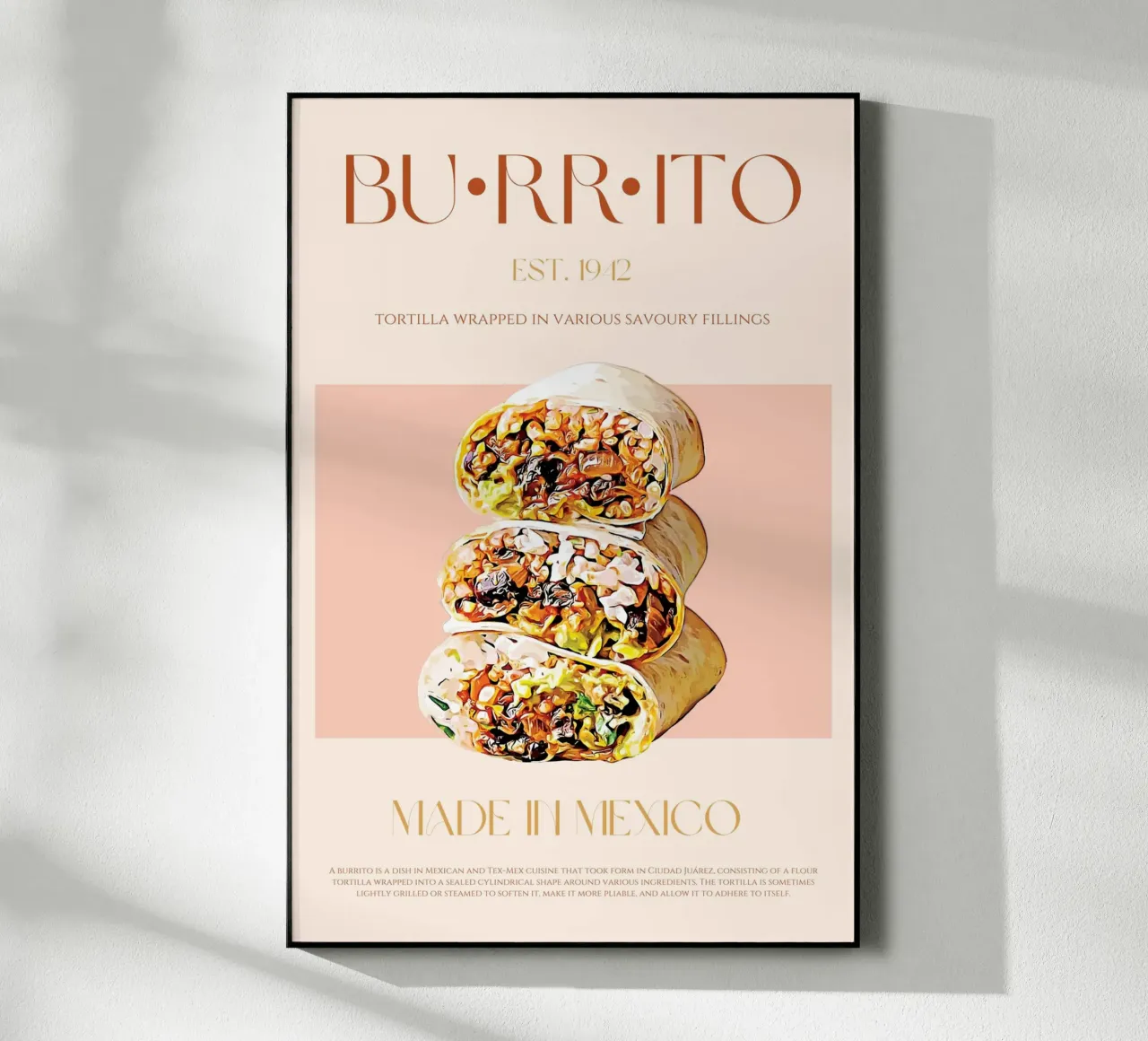 Burrito Print acrylic glass by KOKRPrints