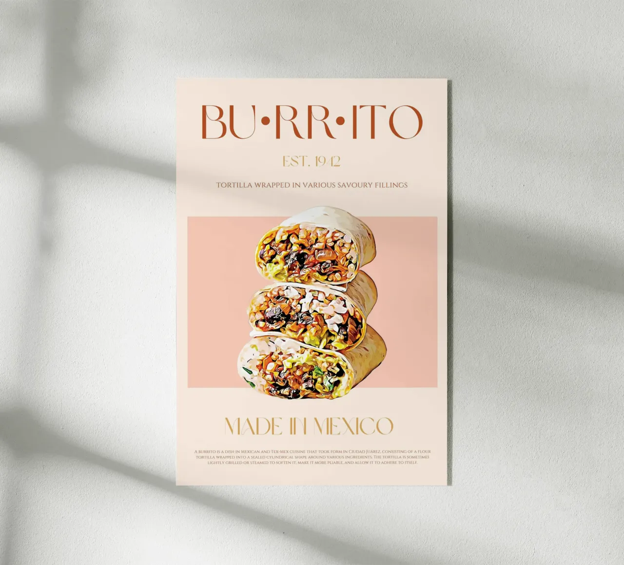 Burrito Print acrylic glass by KOKRPrints