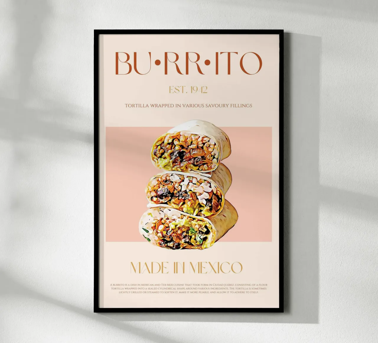 Burrito Print poster by KOKRPrints