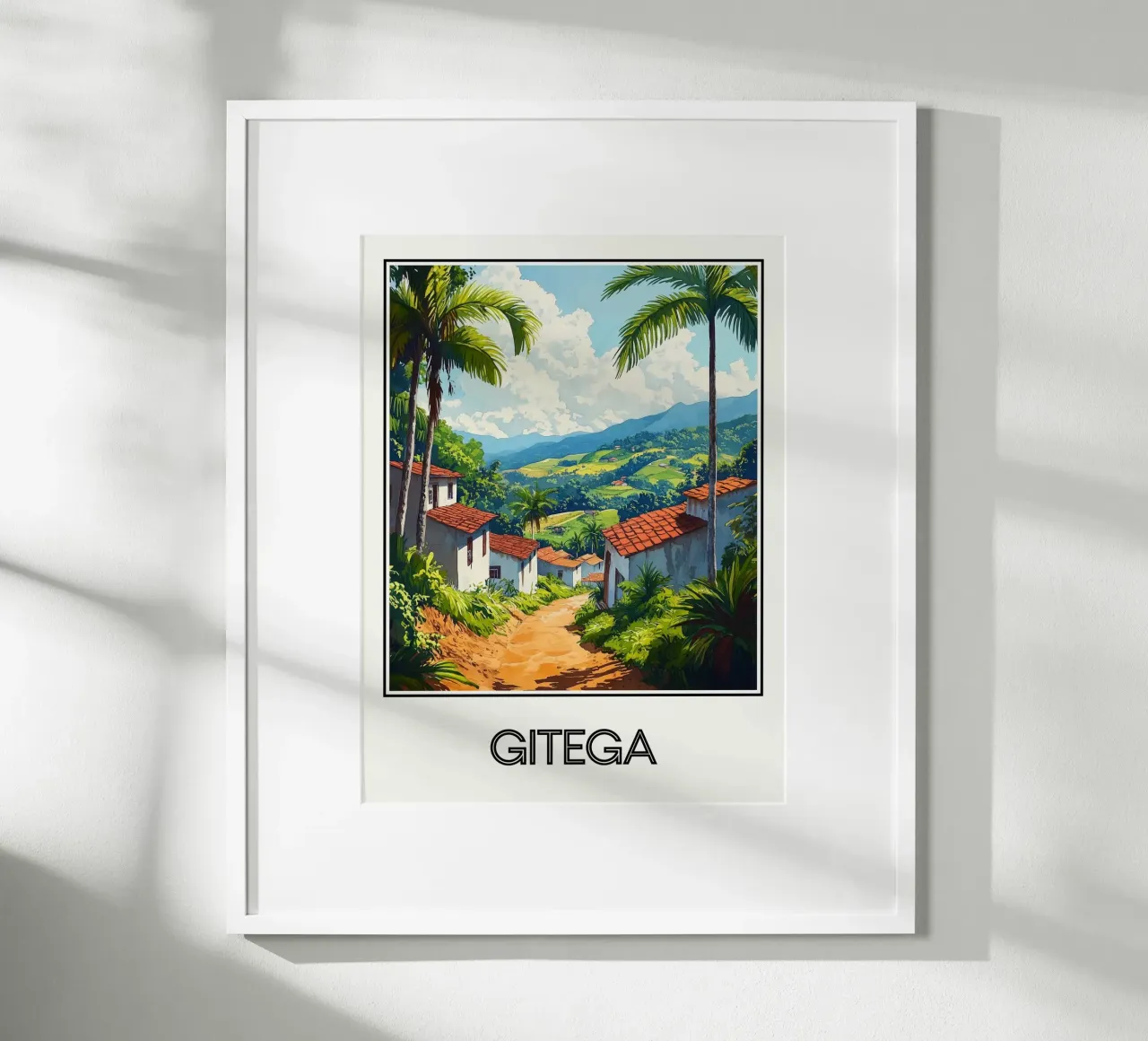 Gitega poster con telaio in legno da Frame the World