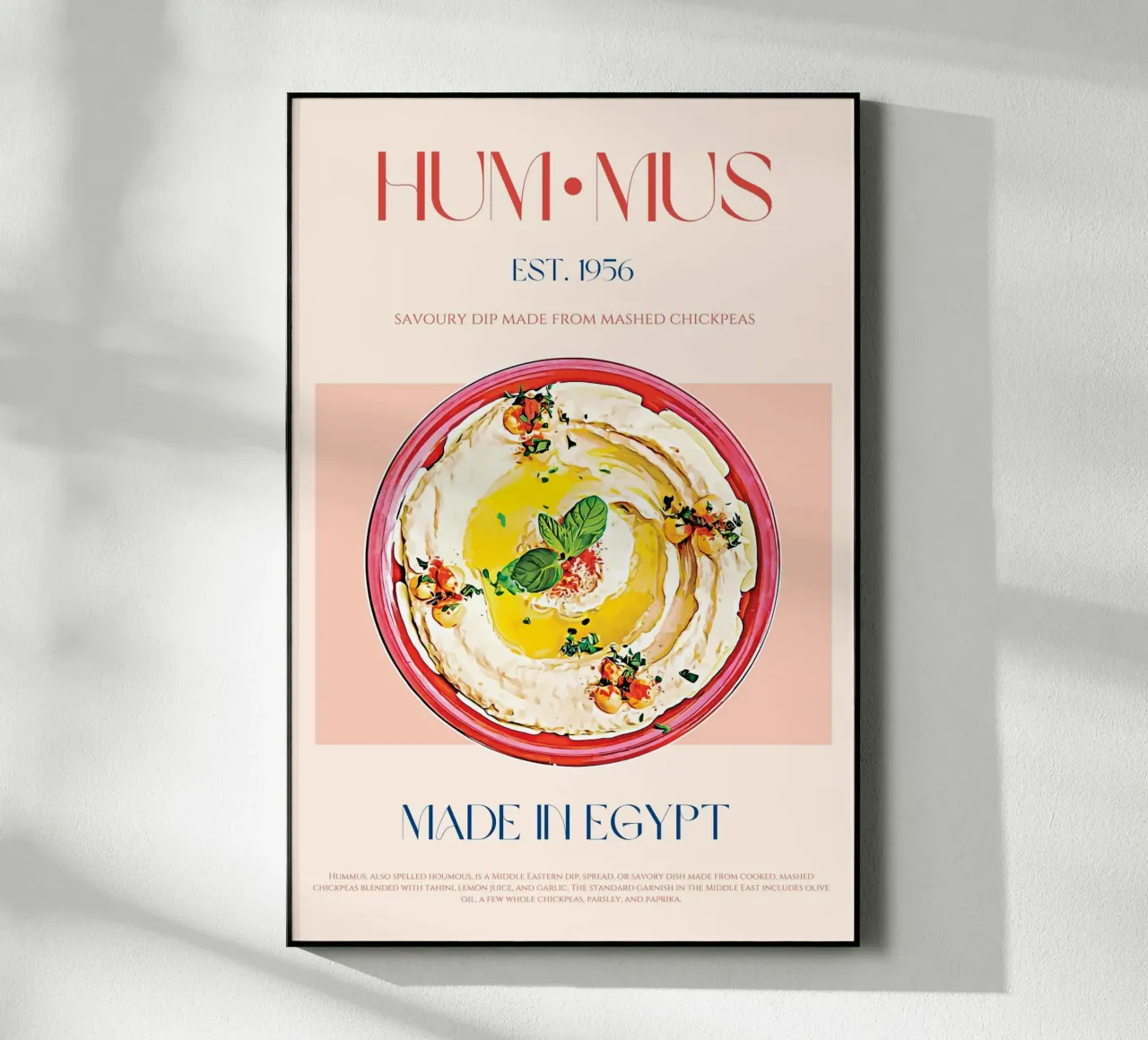 Hummus Print acrylic glass by KOKRPrints