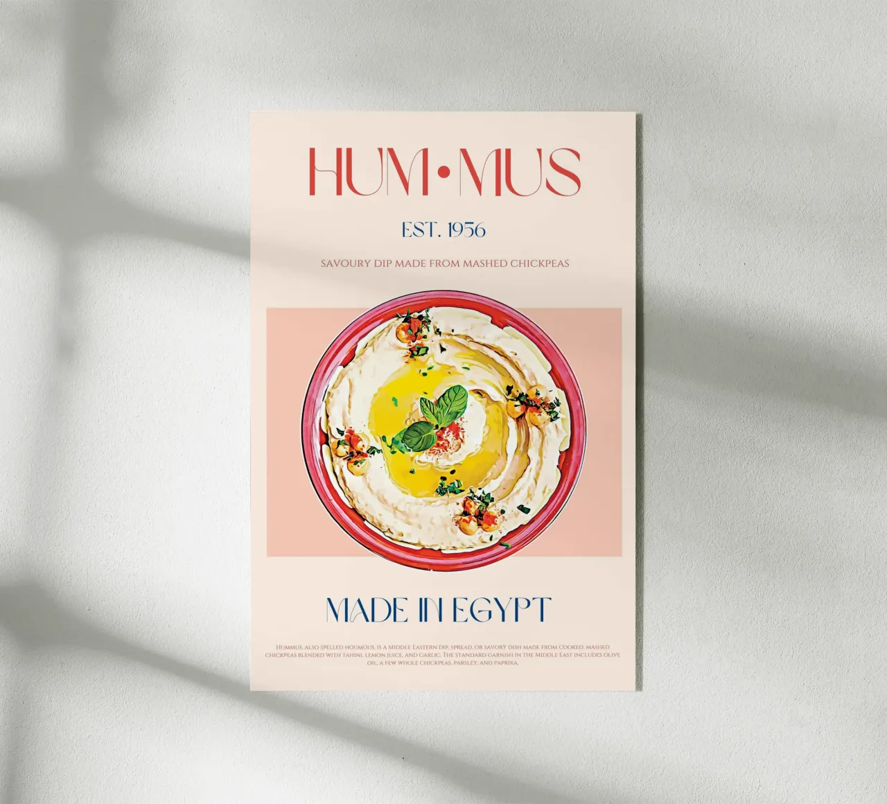 Hummus Print acrylic glass by KOKRPrints