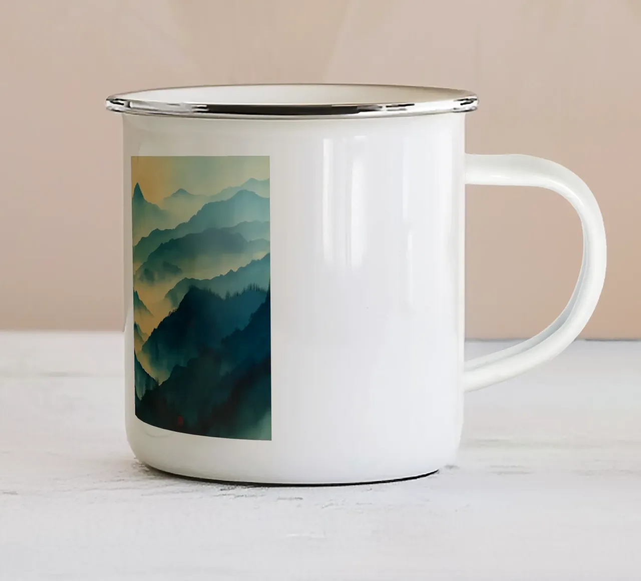 Mist emerge 5 - icon tazza in smalto da The Quiet Senju