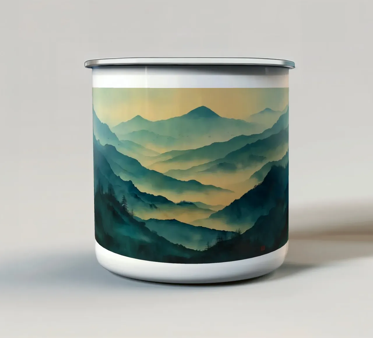 Mist emerge 5 - icon tazza in smalto da The Quiet Senju