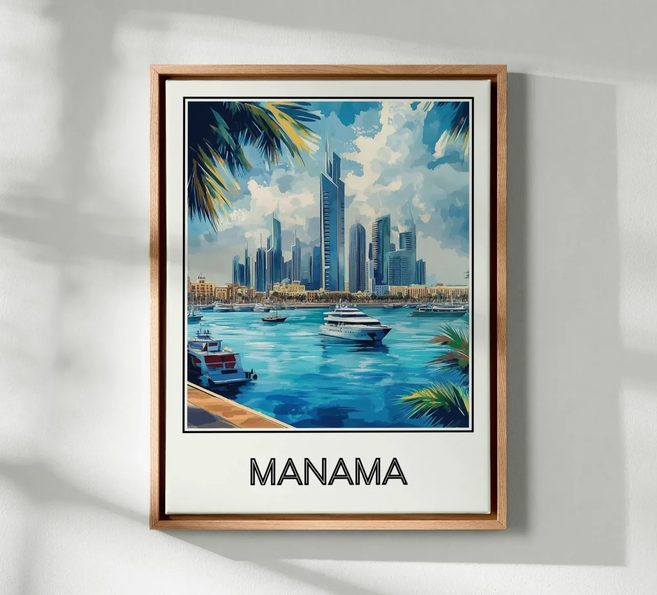 Manama tela con Cornice a cassetta da Frame the World