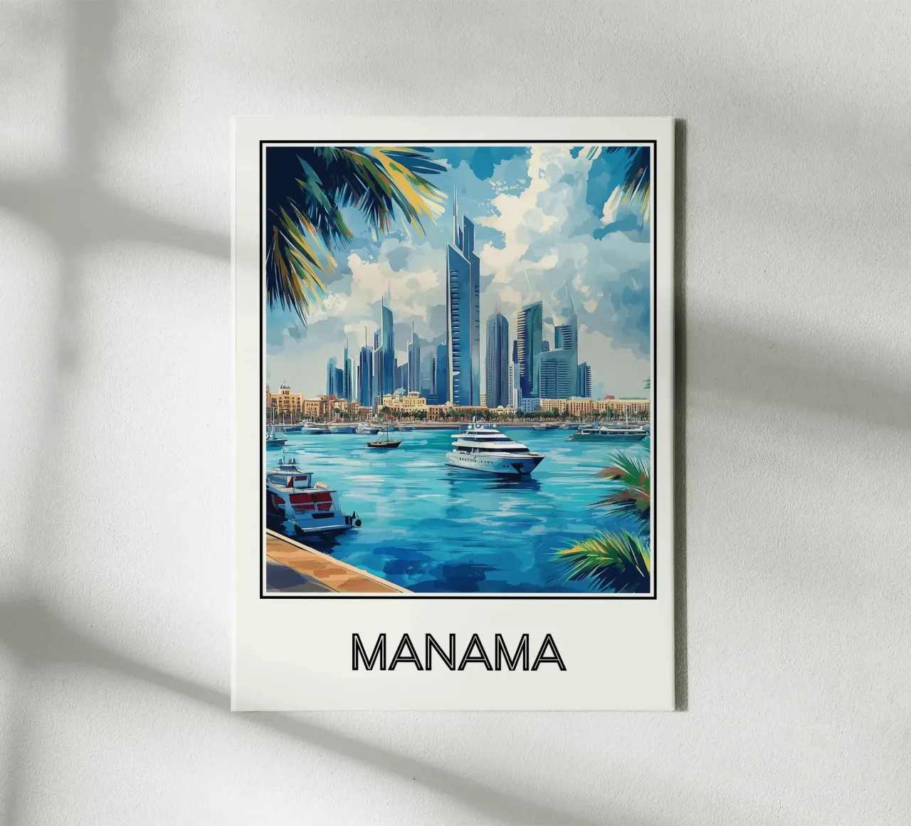 Manama tela con Cornice a cassetta da Frame the World
