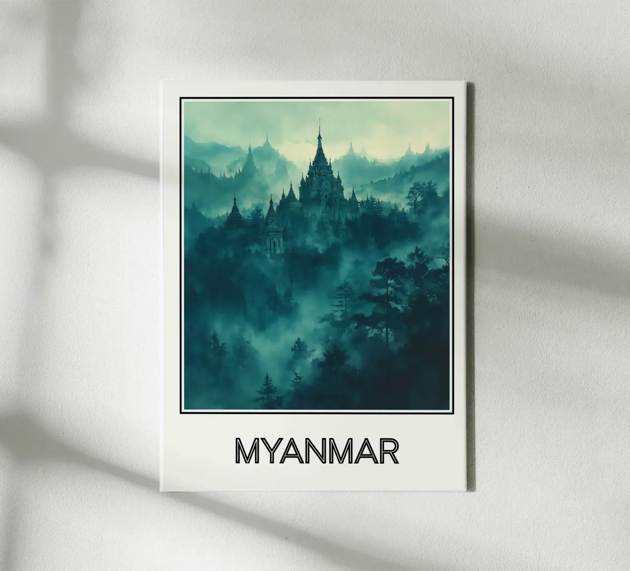 Myanmar tela con Cornice a cassetta da Frame the World