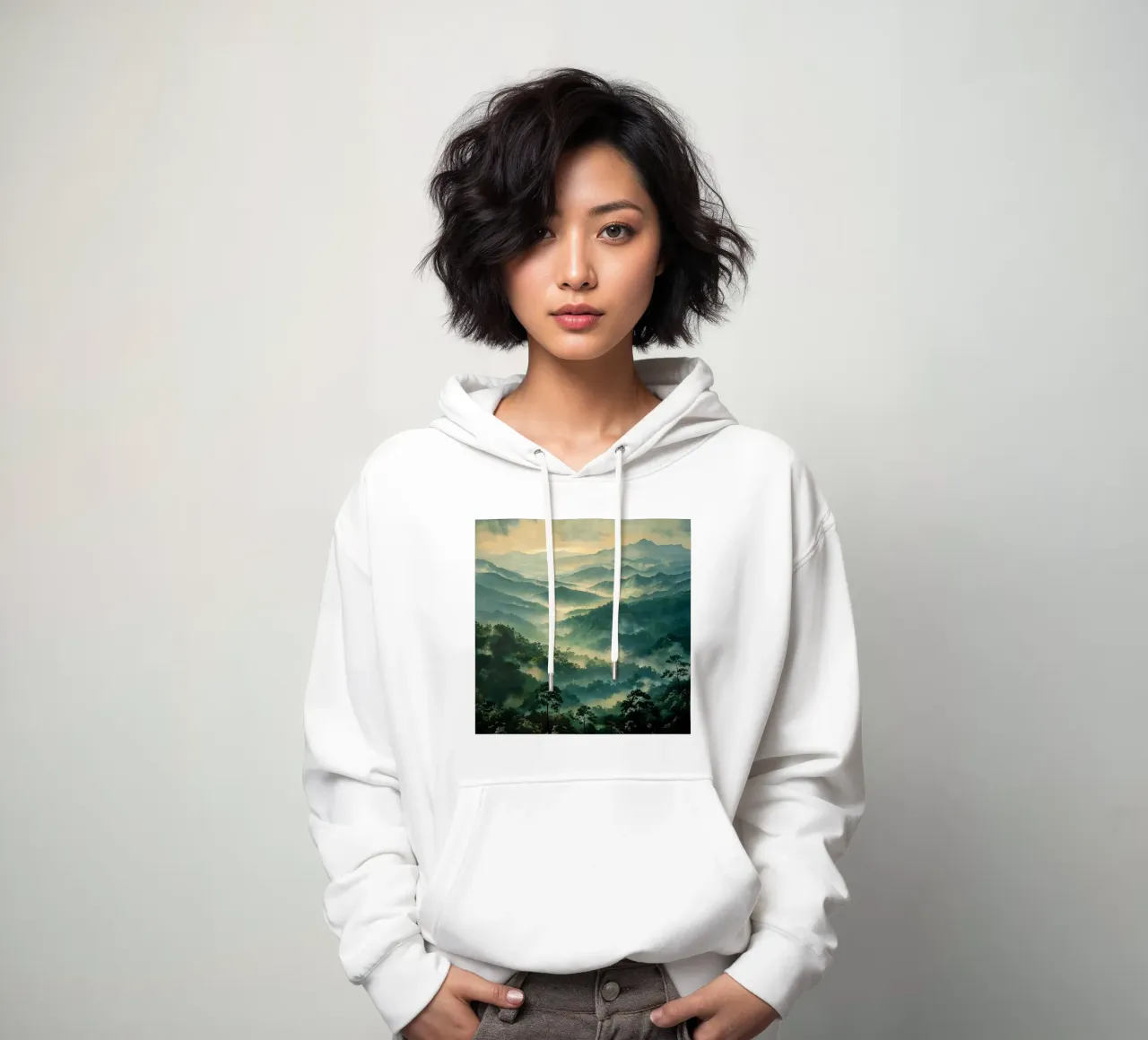 Mist emerge 6 - icon felpa con cappuccio da The Quiet Senju