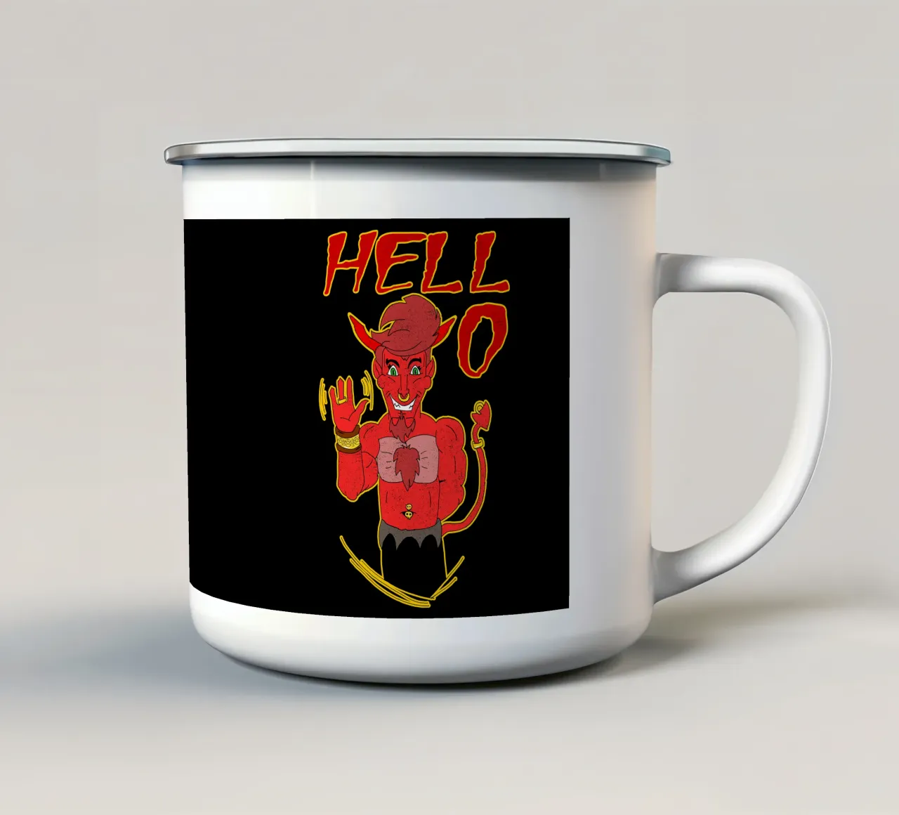 Inferno...o tazza in smalto da sillyindustries