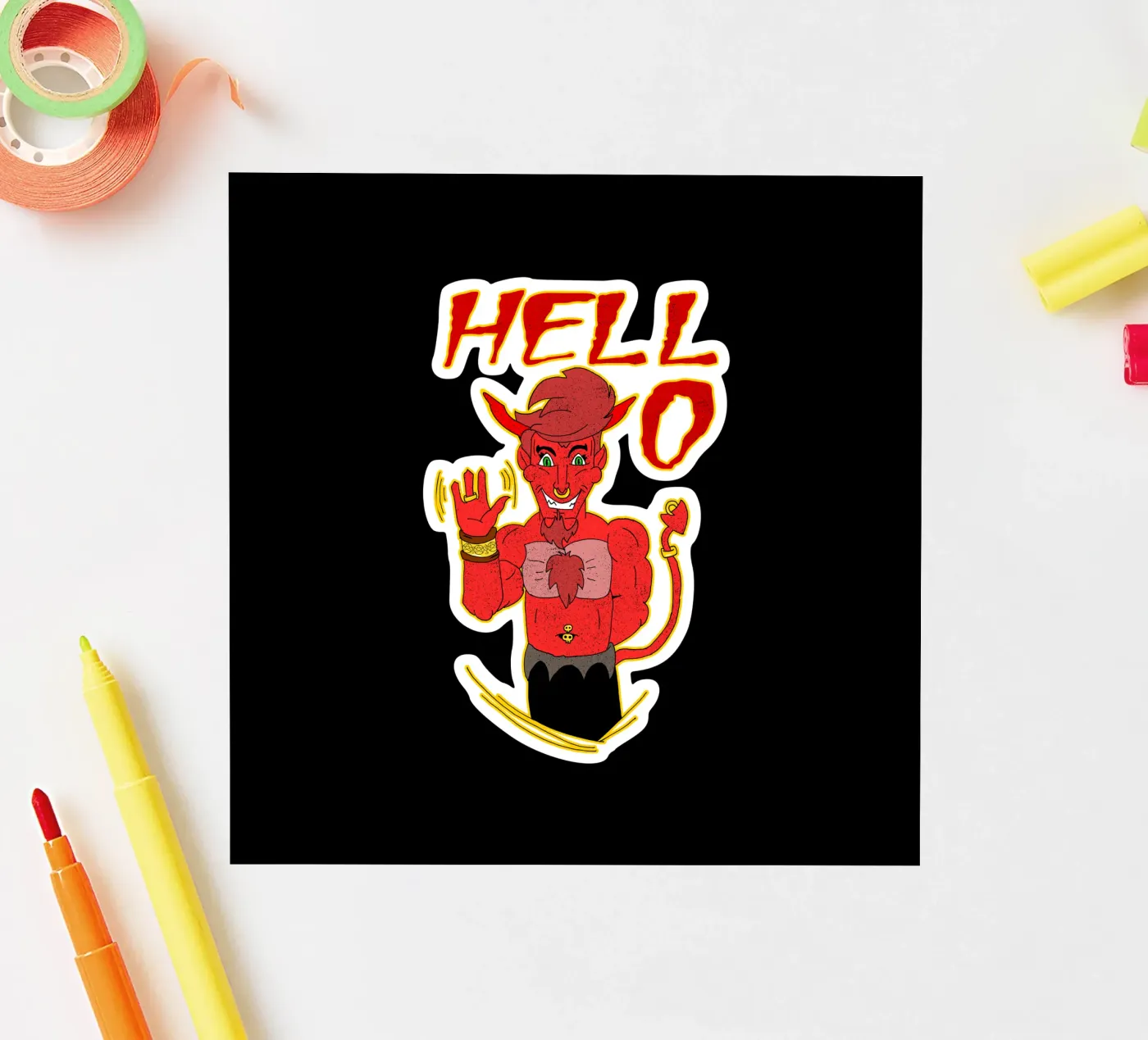 Hell...o sticker by sillyindustries