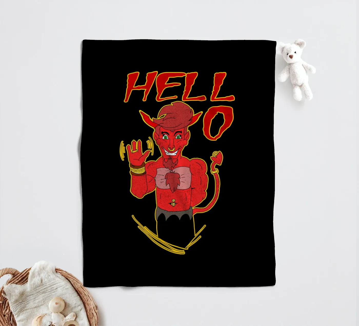 Hell...o coperta in pile da sillyindustries
