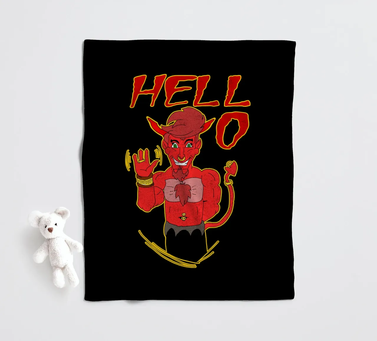 Hel...o fleecedeken van sillyindustries