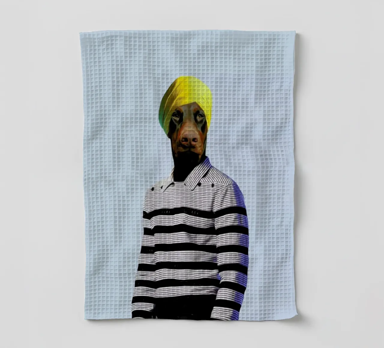 Mr Rasaraj tea towel by Mrs. Pepper's Designs