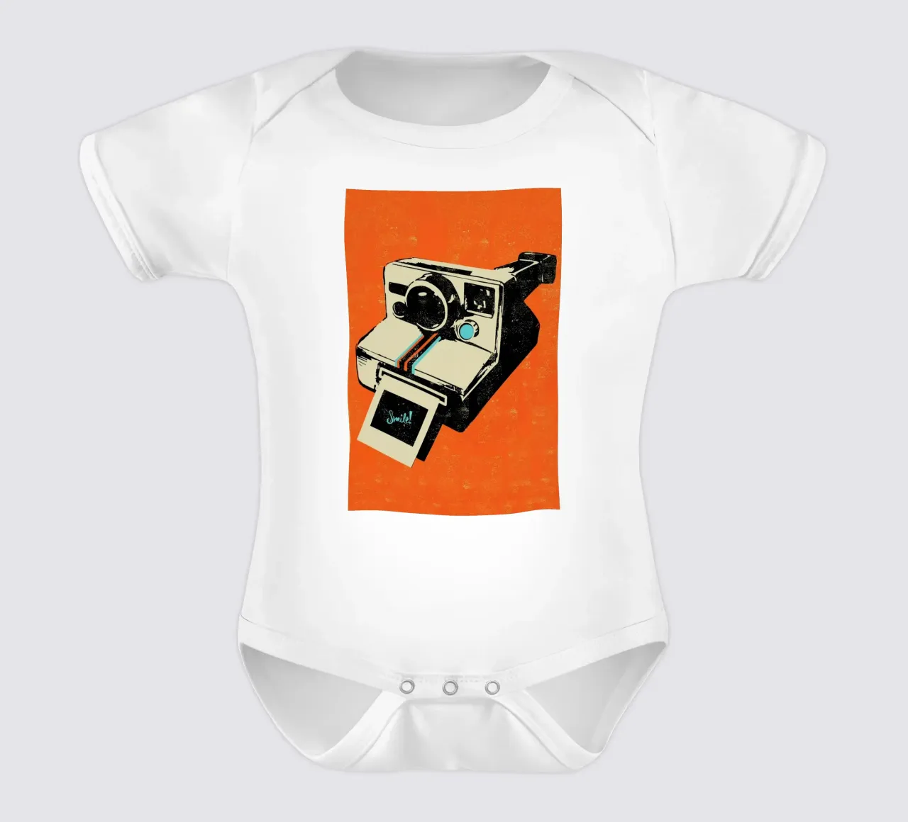 Instant Camera body neonato maniche corte da Rocket68