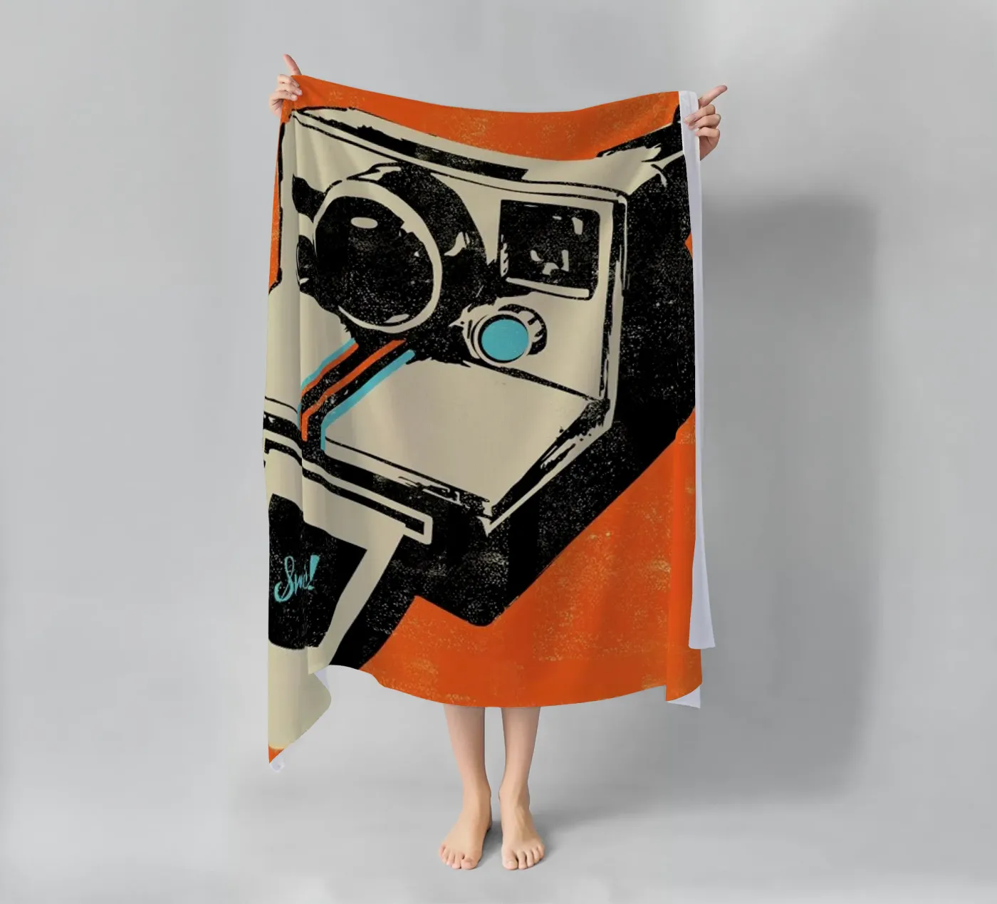 Instant Camera strandhanddoek van Rocket68
